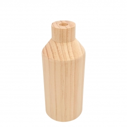 vase soliflore en bois 12 x 5 cm