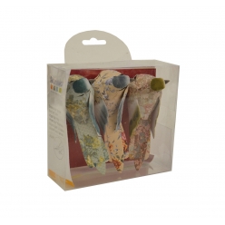 oiseaux decoratifs sur pince papier 3 pieces