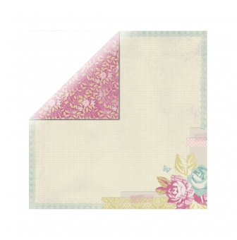 papier scrapbooking flower