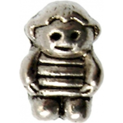 perle metal grand trou 15mm bonhomme