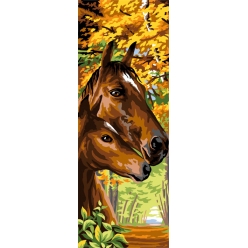 canevas antique en foret 30x65cm