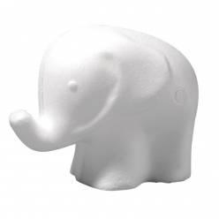 elephant en polystyrene 10 cm