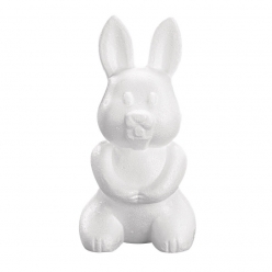 lapin en polystyrene 23 cm