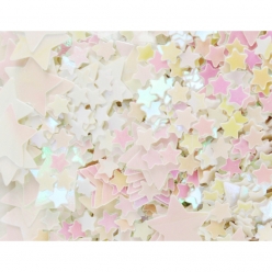 sequins etoiles hologrammes tailles assorties x 50 grs