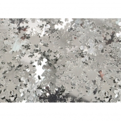 sequins flocons argent 13 cm x 50 grs