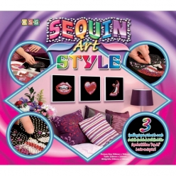 tableau sequin art trio pop art