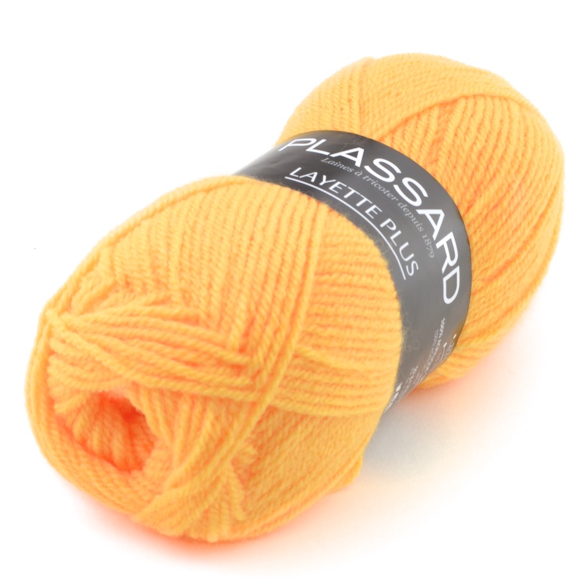 Pelote de laine layette multicolore tons bleus jaunes - Un grand marché