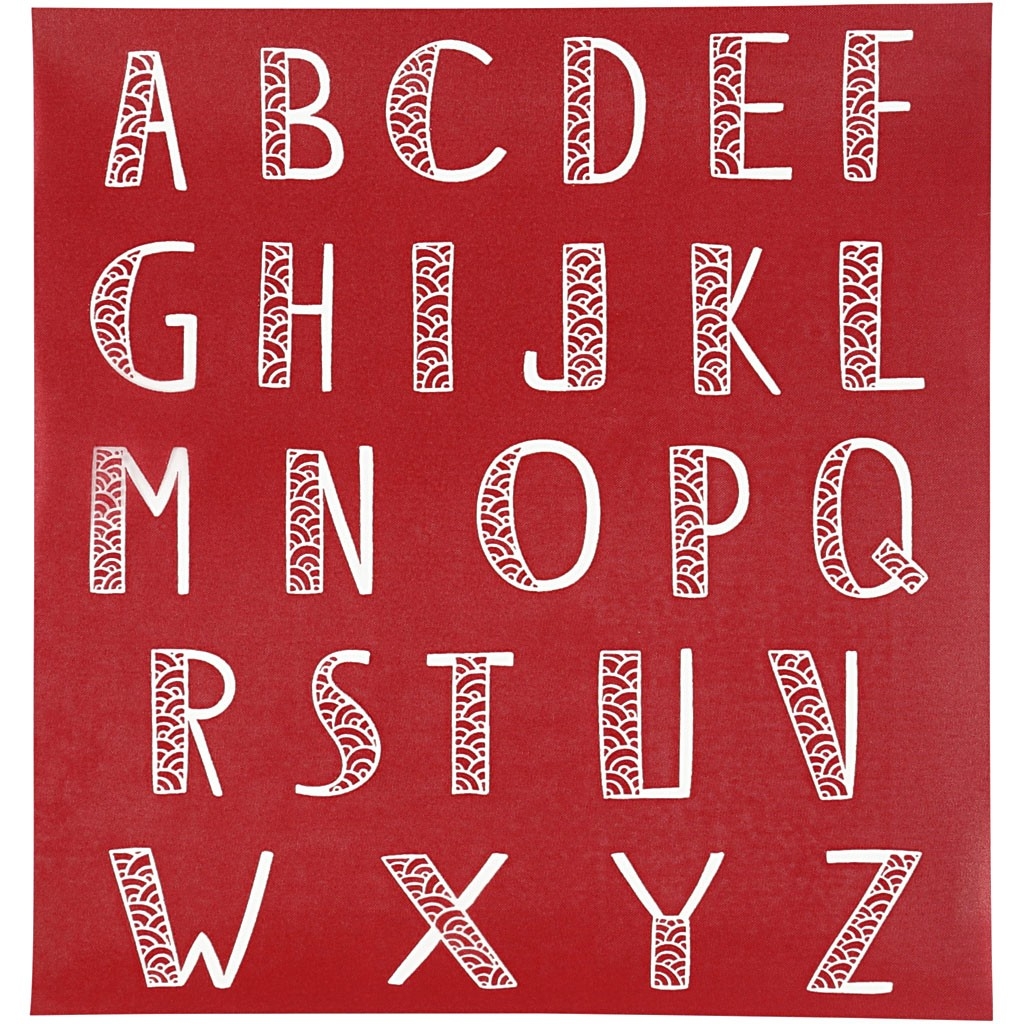 Pochoir alphabet