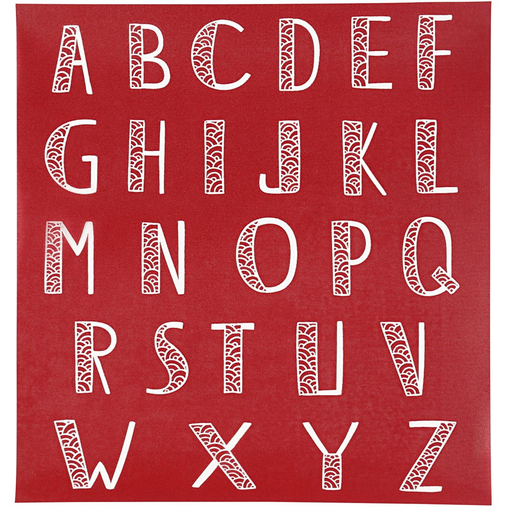 Pochoirs alphabets