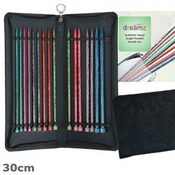 Kit d'aiguilles à tricoter droites 30 cm Dreamz