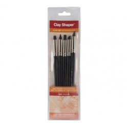 clay shaper n6 extra ferme  5 pointes assorties