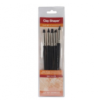 clay shaper n6 extra ferme  5 pointes assorties