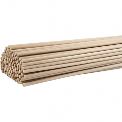 baton en bois 60 cm d 8 mm 10 pieces