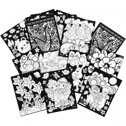 coloriage velours 16 tableaux assortis