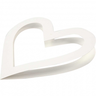 cadre coeurs 18 cm 16 pieces