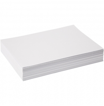 Lot de 2 160 g/m² A2 Ramette de 25 feuilles de papier dessin croquis blanc