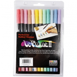 marqueurs le plume ii couleurs pastel 12 pieces