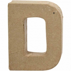 lettre en papier mache 10 cm