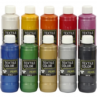 Peinture textile Creotime Textile Color Blanc - 500ml