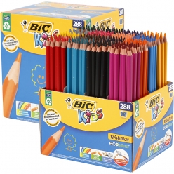 set crayons de couleurs triangulaires evolution 288 pieces