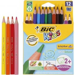 crayons de couleurs triangulaires evolution