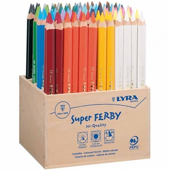 crayons de couleur lyra super ferby 1 lot de 96 pieces