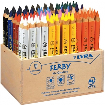 crayons de couleur lyra super ferby 96 pieces