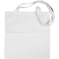 sac en coton a anse longue 38x42 cm