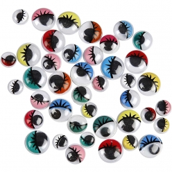 yeux mobiles assortiment 8  12 mm 36 pieces
