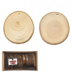 Disques en bois 5 - 7 cm - 25 pièces