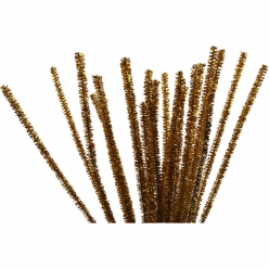 fil chenille metallise 6 mm 24 pieces