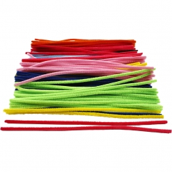 fil chenille 6 mm assortiment 200 pieces