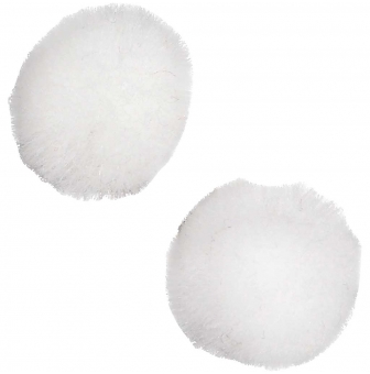 pompons blancs 15 mm 200 pieces