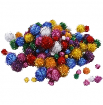 pompons scintillants