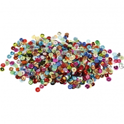 sequins paillettes bombees 6 mm 100 gr