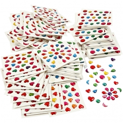 minis stickers multicolore 100 feuillesx 24 motifs