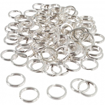anneaux porte cles argente 15 mm 100 pieces