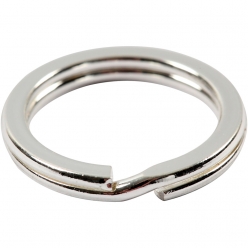 anneaux porte cles argente 15 mm 15 pieces
