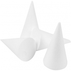 cones en polystyrene