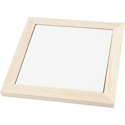 sous  plat avec cadre en bois 185x185 cm