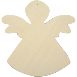 anges en bois 12x11 cm 6 pieces