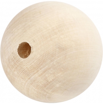 perle en bois 8 cm