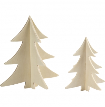 arbres de noel 3d 2 tailles 1318 cm