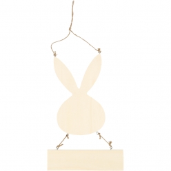 lapin avec panneau