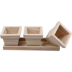 mini jardiniere en bois