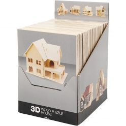 kits de construction 3d en bois 24 pieces