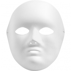 masque blanc visage 22 cm