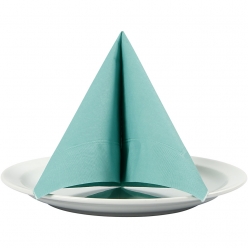 serviettes de table turquoise clair 33x33 cm 20 pieces