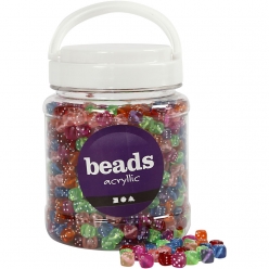 perles en plastique forme des assortiment 700 ml