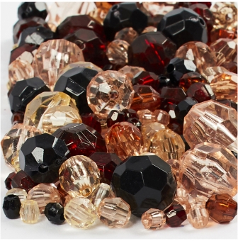mix de perles a facettes